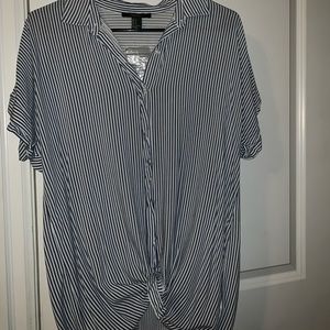 striped button up dress